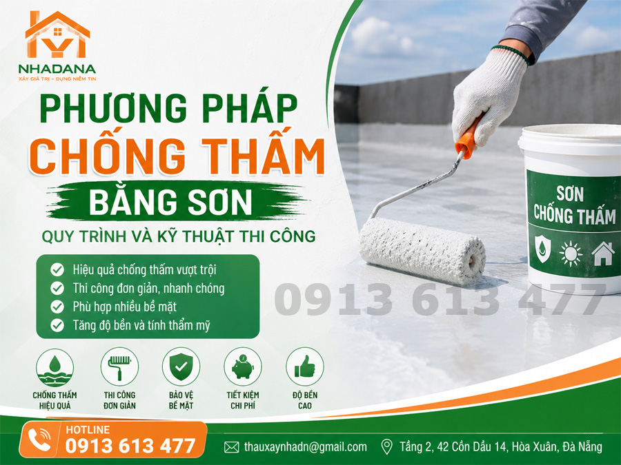 Phương Pháp Chống Thấm Bằng Sơn: Quy Trình Và Kỹ Thuật Thi Công