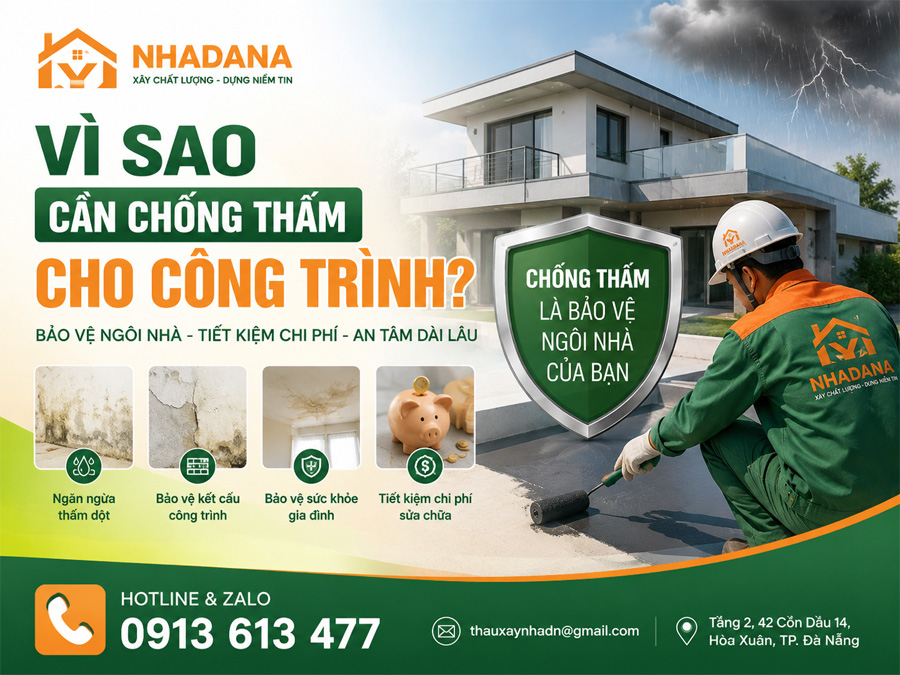 Vì Sao Cần Chống Thấm Cho Công Trình? Những Điều Chủ Nhà Thường Nhận Ra Quá Muộn
