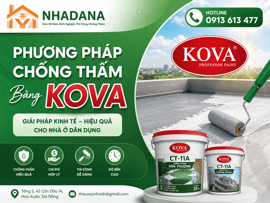 Phương Pháp Chống Thấm Bằng Kova – Có Nên Dùng Không? Khi Nào Nên Và Không Nên?