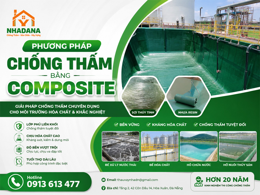 Phương Pháp Chống Thấm Bằng Composite: Giải Pháp Cho Công Trình Chịu Hóa Chất Và Môi Trường Khắc Nghiệt