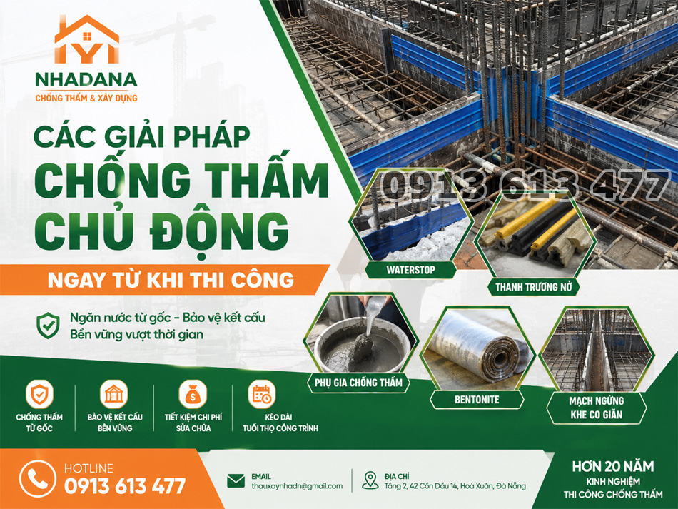 Các Giải Pháp Chống Thấm Chủ Động Ngay Từ Khi Thi Công