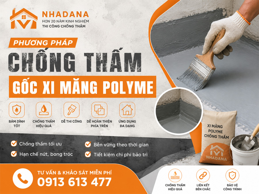 Phương Pháp Chống Thấm Gốc Xi Măng Polyme: Đặc Điểm Và Ứng Dụng