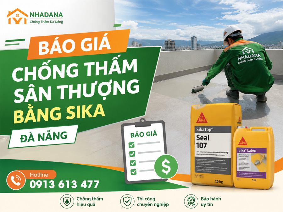 Báo Giá Chống Thấm Sân Thượng Bằng Sika Đà Nẵng