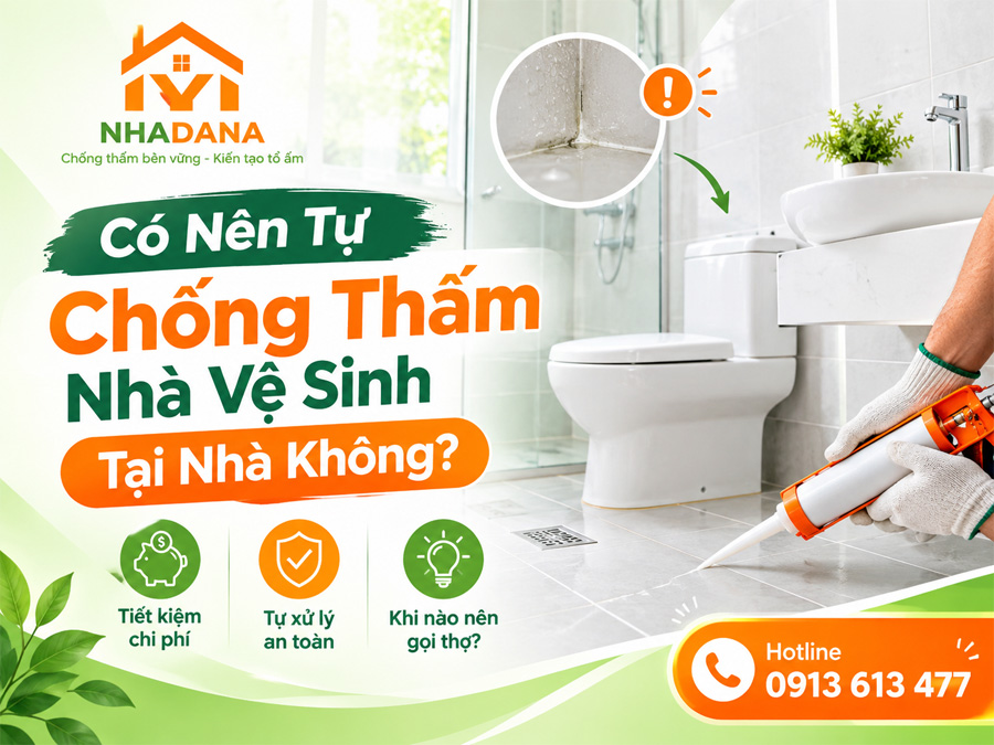 Có Nên Tự Chống Thấm Nhà Vệ Sinh Tại Nhà Không?
