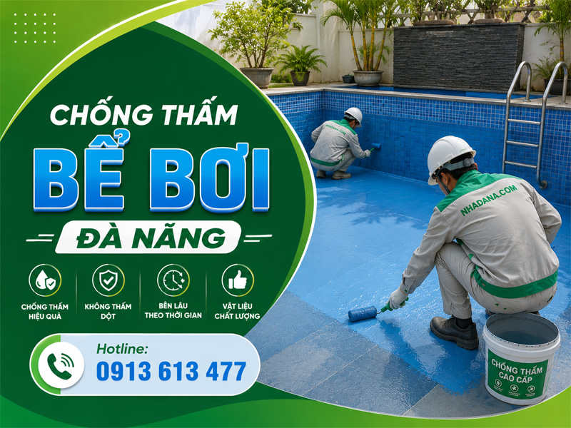<p style="text-align: center;"><strong>Chống Thấm Bể Bơi Đ&agrave; Nẵng</strong></p>